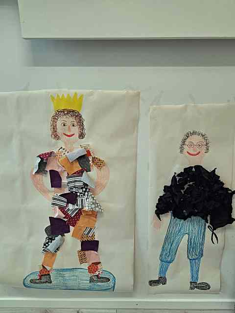 Kaisers neue Kleider, noch zum Märchen in gemeinsamer Aktion gestaltet