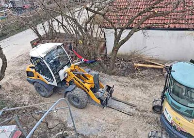 Das Wetter lässt Arbeiten im Außenbereich zu