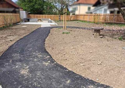 Spazierweg und neue Fahrtstrecke